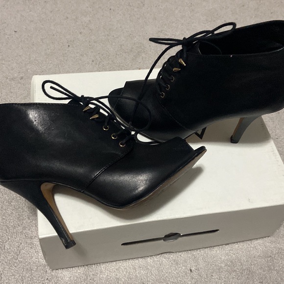Black Aldo Lace-up Booties - Picture 2 of 5